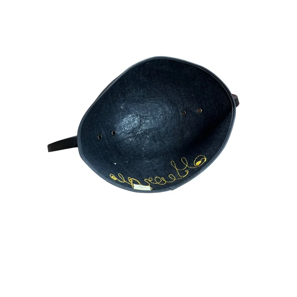 Walt Disney World Mickey Mouse Ear Hat Black Felt Vintage George Embroidery Hat